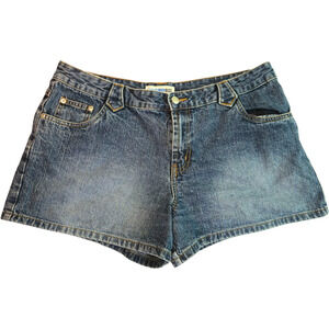 Canyon River Blues Womens Size 15 High-Waisted Wide Leg Shorts Medium Wash